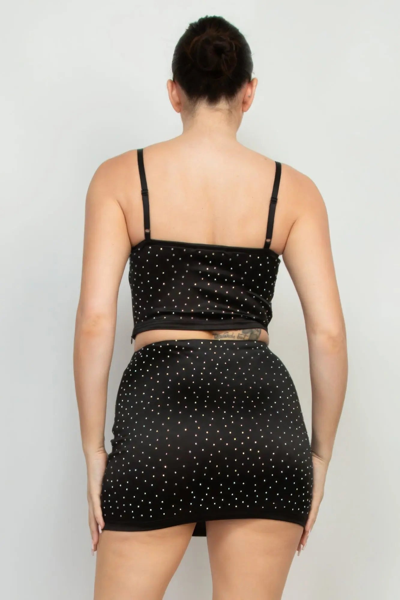 Sweetheart Bustier Rhinestones Crop Top Taylor Rouge