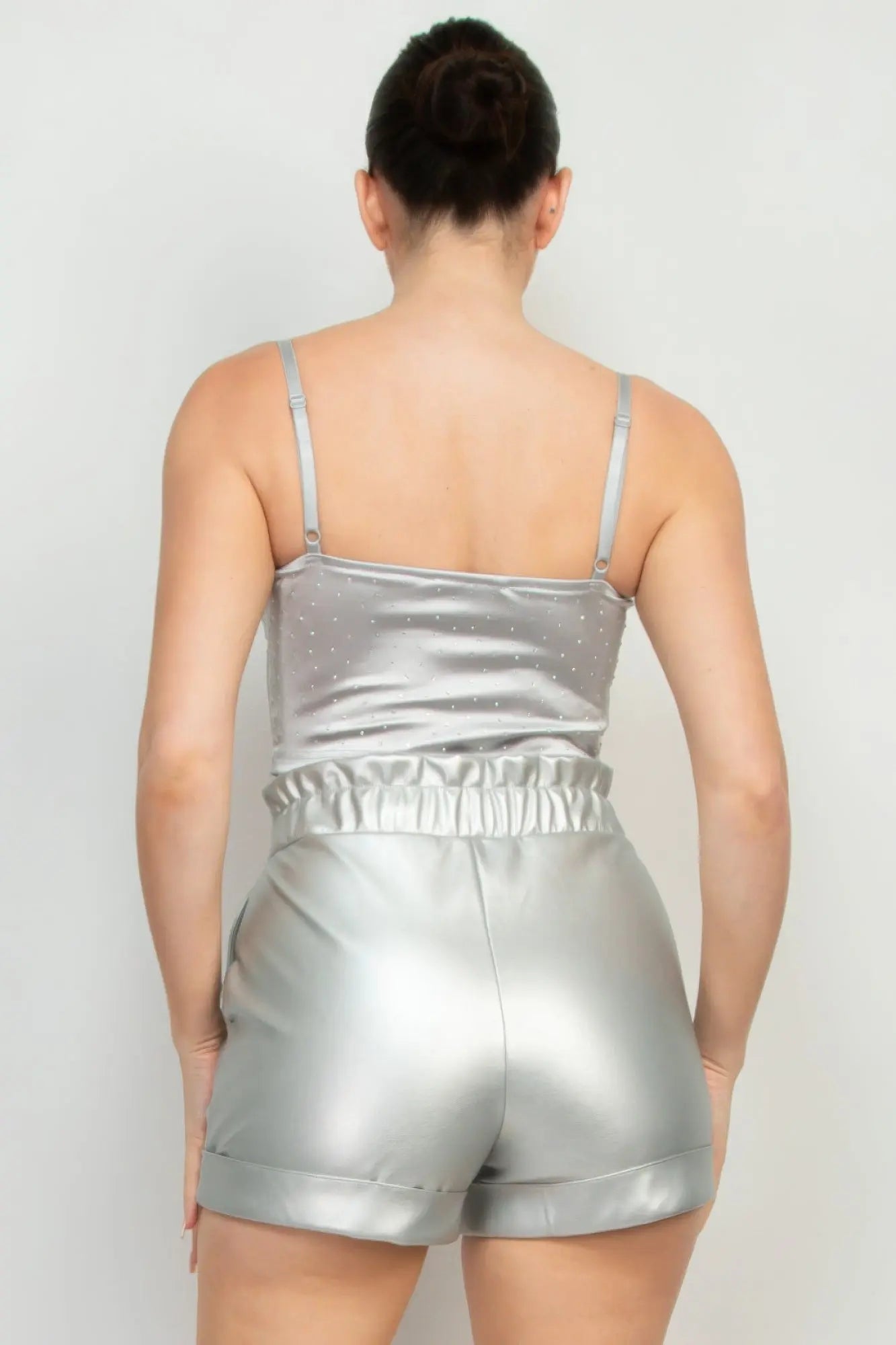 Sweetheart Bustier Rhinestones Crop Top Taylor Rouge