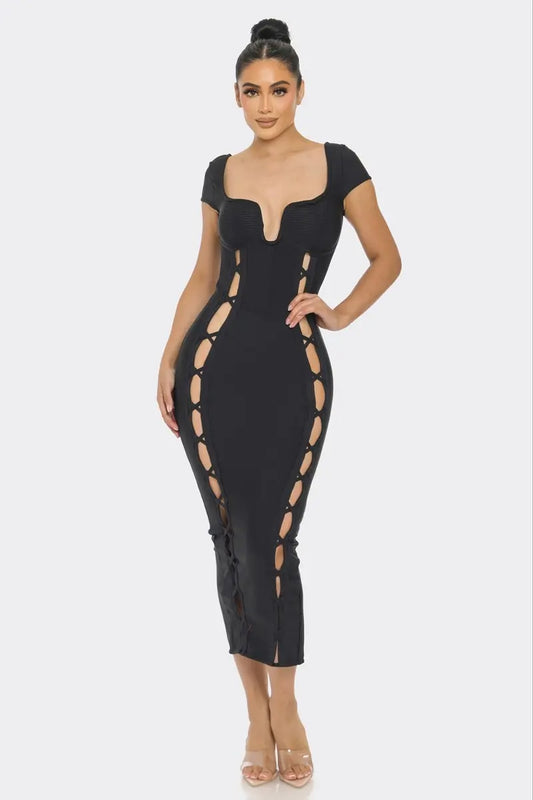 Bandage Midi Dress Taylor Rouge