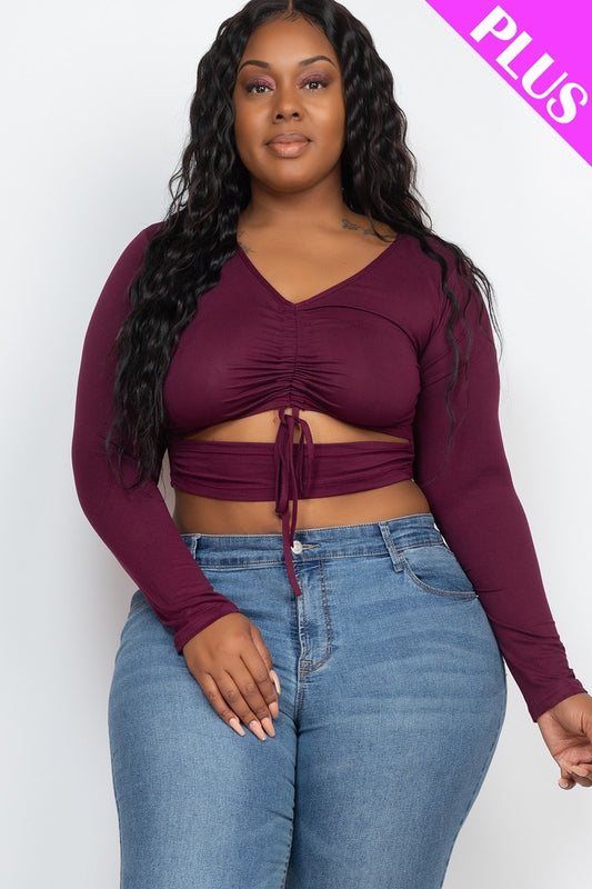 Dana Drawstring Crop Top