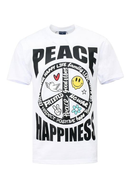 Peace Happiness T-shirts - Taylor Rouge