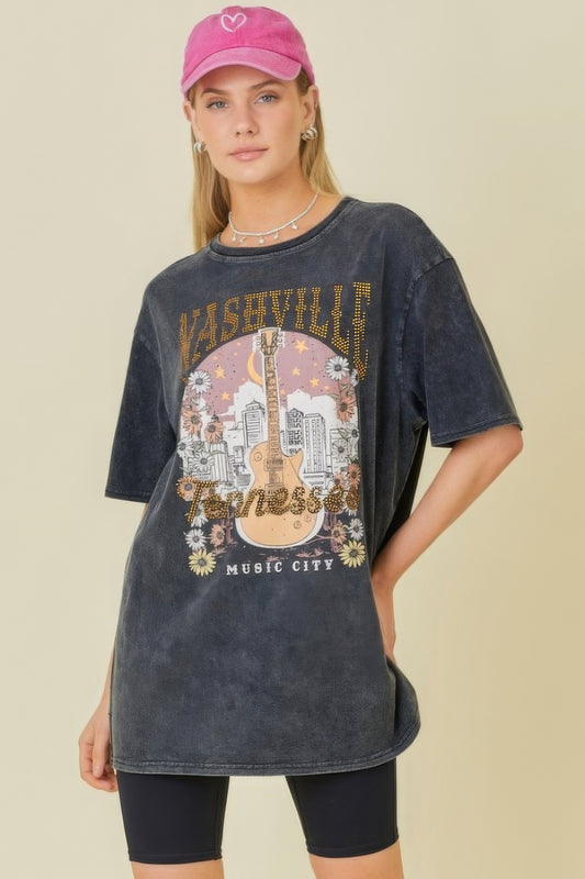 Washing Nashville Music City Graphic T-shirts - Taylor Rouge