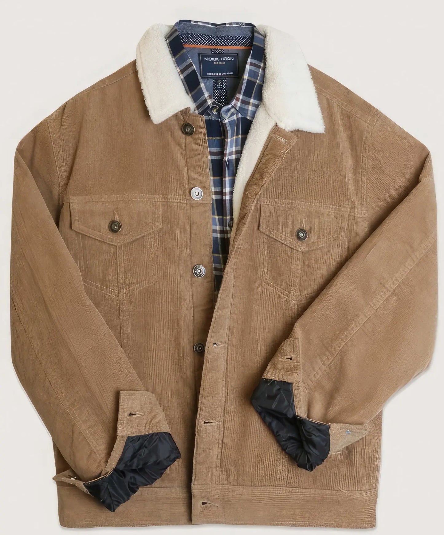 Casual Corduroy Lined Trucker Jacket Taylor Rouge
