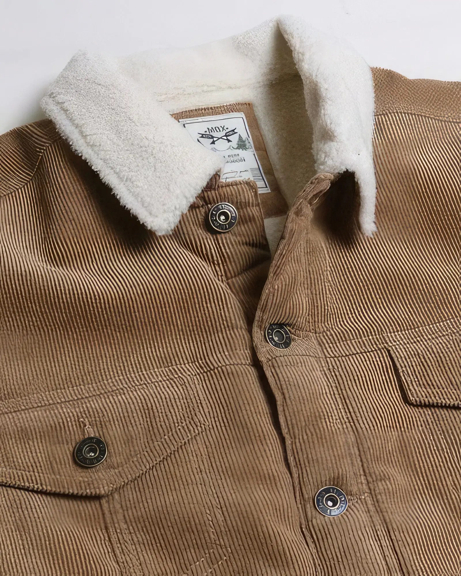 Casual Corduroy Lined Trucker Jacket Taylor Rouge