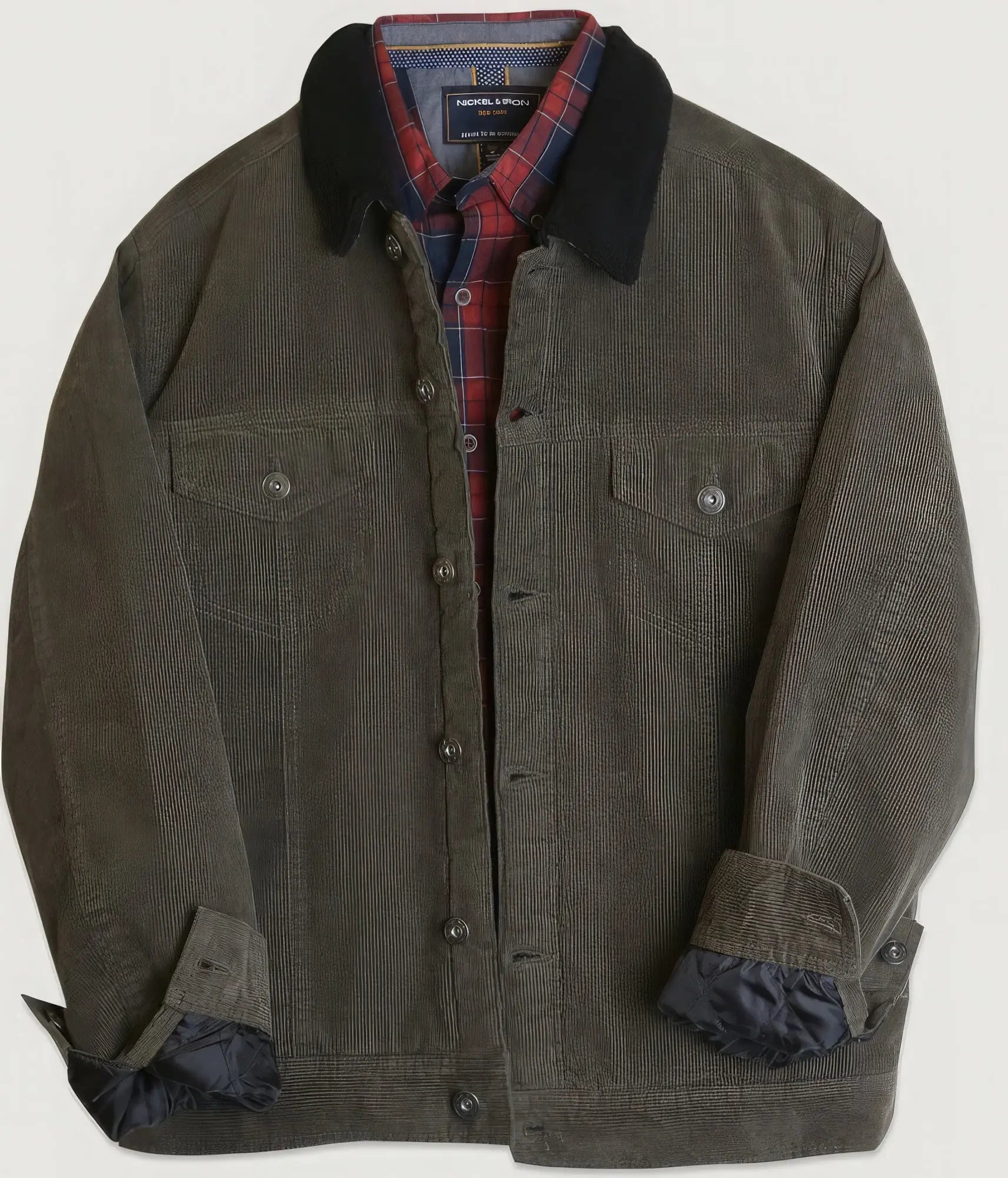 Casual Corduroy Lined Trucker Jacket Taylor Rouge