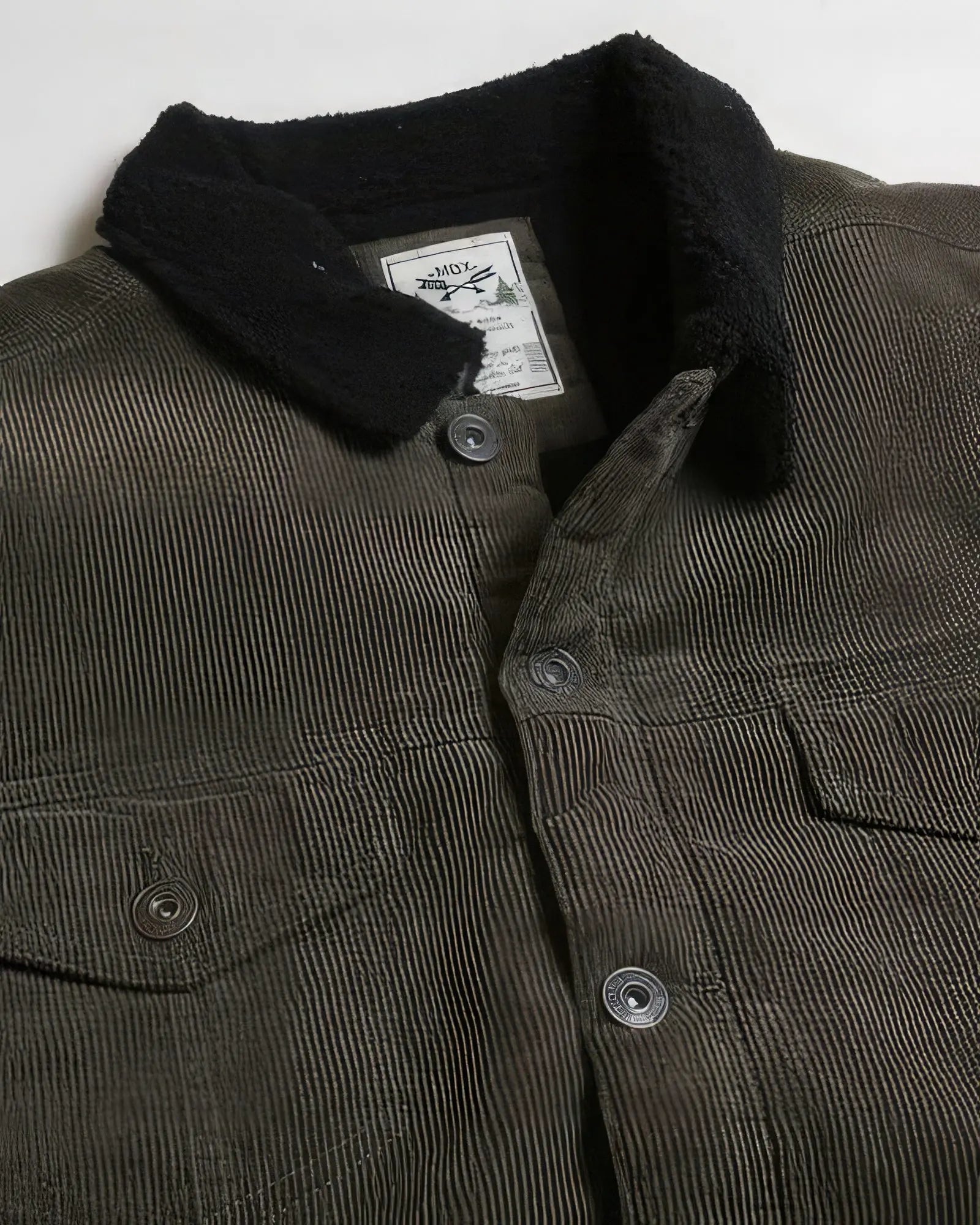 Casual Corduroy Lined Trucker Jacket Taylor Rouge