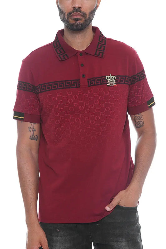 Couture Polo Button Down Shirt Taylor Rouge