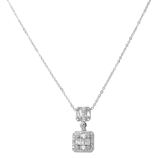 Double Square Necklace Taylor Rouge