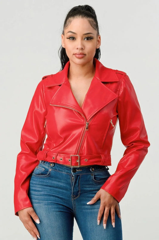 Pu Leather Jacket Taylor Rouge