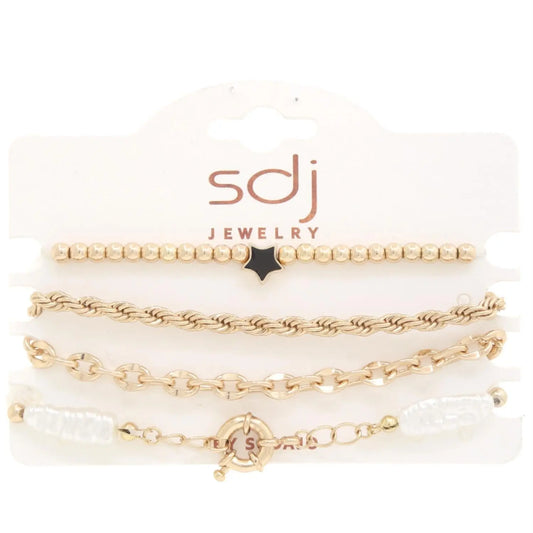 Sodajo Star Beaded Bracelet Set Taylor Rouge