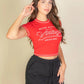 Vintage Logo Long Sleeve Graphic Tee Taylor Rouge