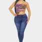 Moe Mesh Print Top - Taylor Rouge