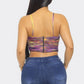 Moe Mesh Print Top - Taylor Rouge