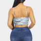 Moe Mesh Print Top - Taylor Rouge